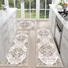 Tapete de Cozinha Estilo Boêmio Transfronteiriço em Veludo Cristal, Antiderrapante, Resistente a Manchas, Fácil de Limpar para Entrada