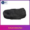 [Corda de carbono] corda trançada de alta resistência composta de grafite 2-6 mm de diâmetro alta temperatura campo térmico ligação costura corda de fibra de carbono