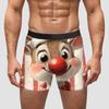 AliExpress Amazon Transfronterizo Regalo de Navidad Año Nuevo Ropa Interior para Hombre Seda de Leche Cintura Media Alta Elasticidad Alta Transpirables Pantalones Cortos