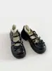 Zapatos de cuero para mujer de suela gruesa que aumentan la altura, estilo británico, tacón grueso, disponibles en stock, colección otoño 2026, adecuados para combinar con faldas, zapatos Mary Jane vintage