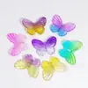 Pequeño libro rojo con mariposa de acrílico degradado, accesorios de joyería para hacer tú mismo, horquillas para el pelo, carcasa de teléfono móvil, material de pegamento en crema