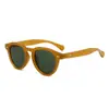 Gafas de Sol Retro Naranja Estilo Nuevo 2025 para Mujer Gafas de Moda Transfronterizas Europeas y Americanas Gafas de Sol Redondas Japonesas con Sentido Avanzado para Hombre