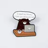 Broche Combinado Colorido Série de Letras Inglesas Desenho Animado Personalidade Geométrica Redondo Distintivo Acessório Esmalte Liga Metálica Medalha