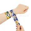 Anillo de presión para el Mundial de Fútbol 2026 Anillo de presión con temática del Mundial Pulsera de PVC Snap de Fútbol Pulsera Divertida para la Muñeca