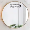 BRUP Espejo Decorativo Adhesivo de Mensaje Bonito Estilo Ins Artístico ZN5742C