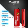 Rojo de internet con encendedor recto a prueba de viento de metal de alta gama inflable personalidad llama azul grabado láser serigrafía a color UV