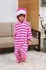 Lote mixto de nuevos pijamas de gato con queso para padres e hijos gato de Cheshire animal de dibujos animados enterizos ropa de casa para parejas gato blanco y negro al por mayor