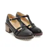 Comércio Exterior 2026 Nova Primavera Sapatos de Couro Brogue de Corte Baixo Bico Redondo Tamanhos Estudantis 32-43 Sapatos Femininos