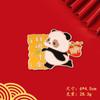 Imán de Nevera de Metal Panda Creativo de la Fortuna Dibujo Animado Lindo Panda Estilo Chino Cultural y Creativo Borla Recuerdo de Viaje Cultural