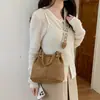 Elegante bolso de mano tejido para mujer, nueva colección de verano 2026, casual y moderno, gran capacidad, bolso de hombro de moda