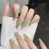 O Mágico de Oz Peças de Unha Artística Borboleta Degradê Vestíveis Clareamento Puro Desejo Manicure Fototerapia Unhas Removíveis Transfronteiriças