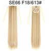 Xuchang Export Peruca Rabo de Cavalo Europeia e Americana Tingida com Tira Presilha Extensões de Cabelo Fibra Química Cor Gradiente Feminina Cabelo Longo Liso Rabo de Cavalo