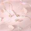 Jinhongyu Camellia colar de pérolas para mulheres 925 prata esterlina Mori nicho estilo coreano all-match flor clavícula cadeia