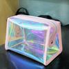 Bolsa Láser de Gran Capacidad Bolsa Transparente para Cosméticos TPU Bolsa de Tocador Fantasía Bolsa Impermeable para Viaje con Cosméticos Logo Personalizado