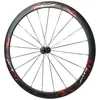 Par de Rodas para Bicicleta de Estrada com Freio de Aro, Roda Dianteira Única 700C com Raios Planos, Dois Rolamentos, Aro de Alumínio de 40mm, Freio C, Freio V