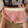 Pantalones Arlo de Rayas Ropa Interior de Rayas Pantalones Cortos de Boxeador de Algodón Casual Holgado talla extra Transpirables Pantalones Cortos de Pijama para Hombre Ropa Interior