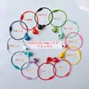 Chaveiro de Contas Tira de Silicone Corda de Couro Pingente Acessórios de Metal Argola de Aço Fivela de Porta Anel de Cartão Pequeno