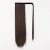 Peruca Europeia e Americana Rabo de Cavalo Extensão de Cabelo Liso Velcro Fibra Química Rabo de Cavalo Peruca Feminina Rabo de Cavalo Pronto