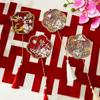 Casamento Estilo Antigo Chinês Leque Xiuhe Mini Leque Redondo para Recém-Casados Estilo Qipao Adereços de Foto Acessórios de Mão para Noiva