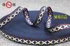 Venta al por mayor de fábrica 12 mm de ancho color poliéster jacquard estilo étnico cinta bolsas zapatos y sombreros ropa accesorios decorativos