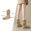 Botines Retro para Mujer 2025 Nuevo Otoño e Invierno Botas de Pelo con Suela Gruesa Melard Botas Western con Borlas Botas Martin Estilo Caliente