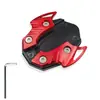 Adecuado para Yamaha Nmax155 Xmax300 Caballete Lateral Modificado, Reposapiés Ampliado, Almohadilla Antideslizante para Caballete Lateral, Almohadilla Antideslizante Lateral