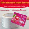 Adesivos de Rótulo de Frutas Caixas de Presente de Vegetais Design de Logo Autoadesivo Impressão Adesivos de Vedação de Maçã Morango com Suporte Adesivo
