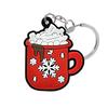 Llavero colgante de PVC navideño, regalo publicitario, bonita joyería, accesorios para muñecas, fábrica en stock