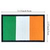 Parche bordado con la bandera irlandesa, marca tejida, venta al por mayor, insignia de pecho con velcro y bandera nacional
