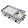 Máquina Combinada de Plancha Calefactora a Gas y Sartén para Freír con Aceite