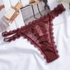 Renda Transfronteiriça Roupa Íntima Sexy Feminina Tanga de Tentação Sexy Hot Baixa Cintura Calcinhas Femininas