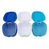 Caja de ahorro para dentaduras postizas transfronterizas, caja para dentaduras postizas con forma de manzana, red interna, suministro directo de fábrica para dentaduras postizas colgantes