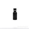 Botella de Aceite Esencial Negro Brillante de 5 ml a 100 ml con Gotero a Prueba de Luz, Botella Dispensadora Cosmética de Vidrio con Diseño a Prueba de Luz para Productos de Cuidado de la Piel