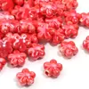Cuentas de Cerámica Coloridas Flor de Cinco Pétalos Cuentas Sueltas con Agujeros Pulsera DIY Flor Cuentas de Cerámica Collar Accesorios de Joyería Venta al por Mayor