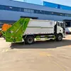 Camión compactador de basura de 10 metros cúbicos con caja sellada de acero de alta resistencia, diseñado para la recolección y transporte de residuos domésticos municipales y urbano/rural