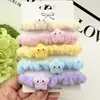 Ano Novo Trançado Marrom Cor Vermelha Corda Menina Infantil Boutique Anel de Cabelo Fada Bola Elástica Alta Acessórios de Cabelo