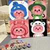 Pintura acrílica dibujos animados infantiles hecho a mano diy pintura al óleo digital pintura al óleo al por mayor verano graffiti decoración para colorear pintura para colgar