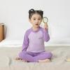 Roupa interior térmica infantil outono e inverno Raglan Roupas de outono para meninos e meninas Calças de outono terno Adolescentes pijamas color-block Roupas para casa
