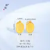 Puzuo Color Fuerte que Conserva 24K Oro Brillante Accesorios para Joyería DIY Colgante en Forma de Corazón Hielo Triturado Bolsa de Dinero Pulsera Collar para Mujeres