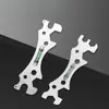 Llave de Baño Multifuncional Nivelador de Instalación Herramienta para Fontanero Ducha Ángulo Curvo Válvula Mezcladora Cabezal de Ducha Llave Especial