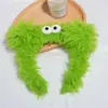 Diadema de felpa antideslizante para mujer, diadema para el pelo, accesorios para el pelo, máscara facial de dibujos animados linda nueva