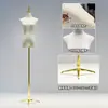 Tienda de ropa accesorios para maniquíes ropa de mujer ventana maniquí de medio cuerpo perchero muñeca falsa maniquí de vestido de novia soporte de exhibición