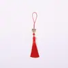 Danza del león, tendencia nacional, borla estilo Suzhou, poliéster con cuentas, estilo chino antiguo, marcapáginas Hanfu, bolsita, accesorios DIY para bolsos y cajas, venta directa