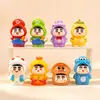 Mario Shin Chan Lindo Dibujo Animado Partículas Lindas Caja de Regalo Adorno de Resina Accesorios para Joyería DIY Figura Llavero Venta al por Mayor