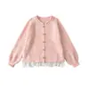Ry25207-25 Nuevo Estilo de Verano Chica Francesa Dulce Encaje Tejido Cárdigan Chaqueta de Punto de Alta Gama