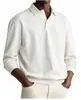 Camisas polo masculinas europeias e americanas transfronteiriças, coleção primavera e outono, camisetas de manga comprida estilosas e sofisticadas com um colarinho distinto, direto da fábrica para drop shipping