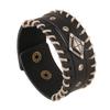 Fábrica mayorista de exportación de joyería de comercio exterior europeo y americano, lote directo nuevo, pulsera retro de piel de vaca, pulsera de cuero genuino