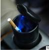 Cenicero para Coche con Luz LED en el Coche con Luz Nocturna Cenicero Cenicero para Coche Creativo Cenicero 4S