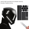 Pegatina reflectante negra universal para decoración de motocicletas y coches eléctricos, pegatina personalizada para arañazos en las cejas y las ruedas del maletero.