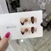 Uñas Portátiles Puras Hechas a Mano Nai Zi Estilo Primavera/Verano Relieve 3D B366 Diseño Tallado de Alta Gama Ambiente de Puro Deseo Estilo Europeo y Americano